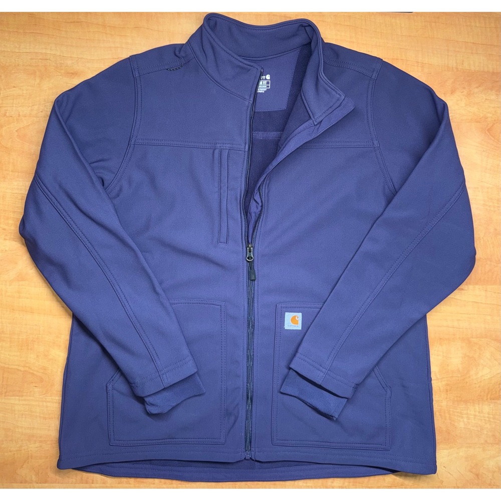 Carhartt Modern Fit Purple Full Zip Fleece Lined Softshell Scrub Jacket XL